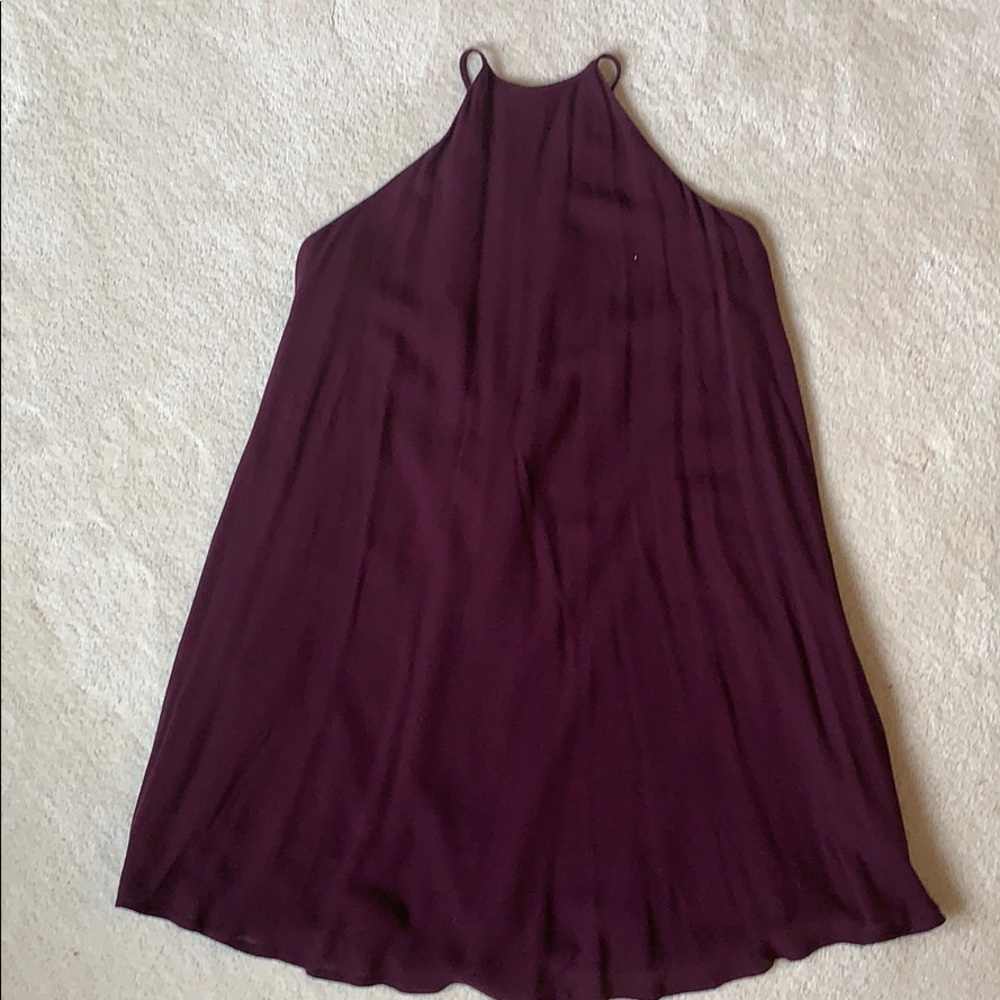 Tobi Maroon halter dress